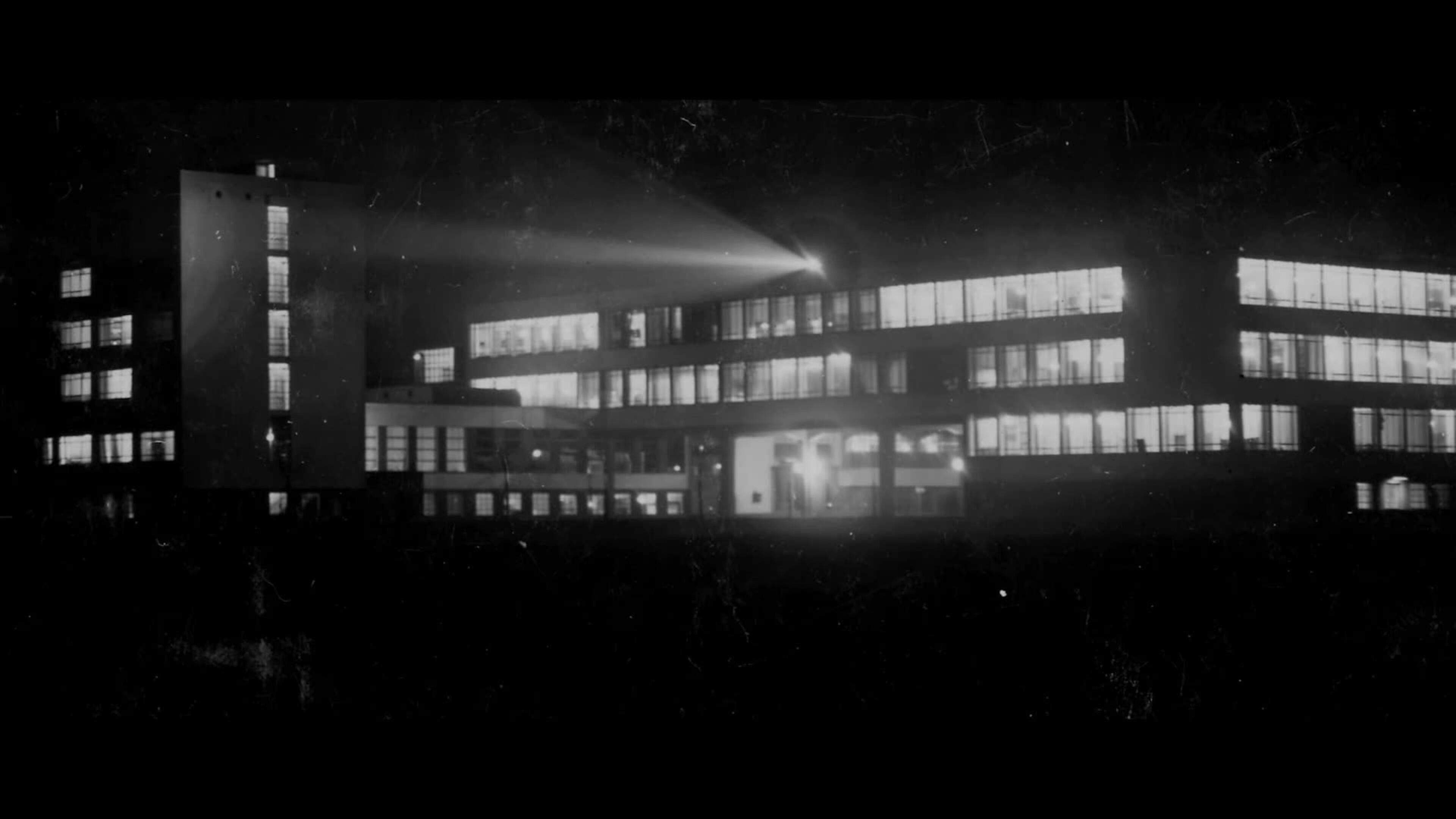 Title — bauhaus forever., appearing as if from within the image.